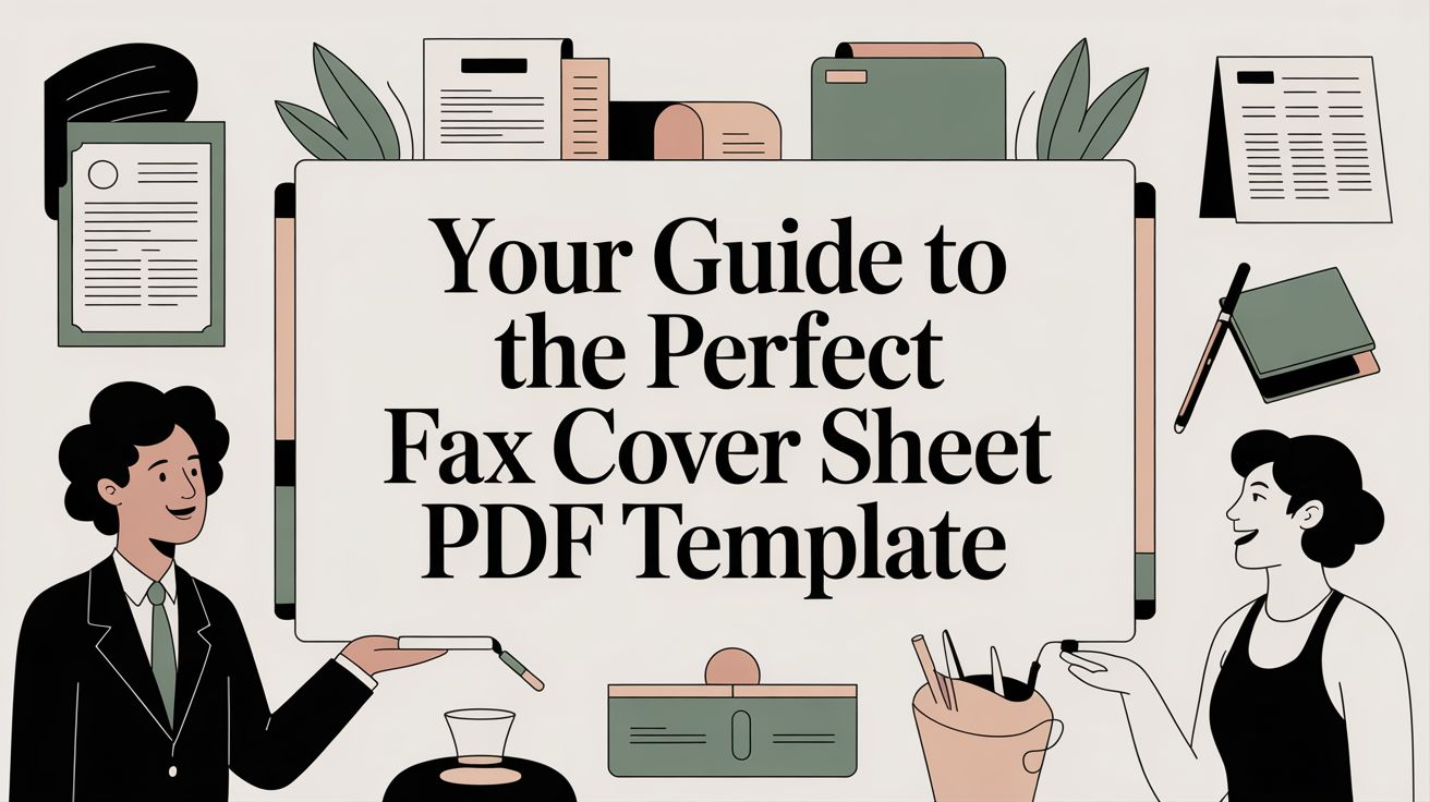 Your Guide to the Perfect Fax Cover Sheet PDF Template
