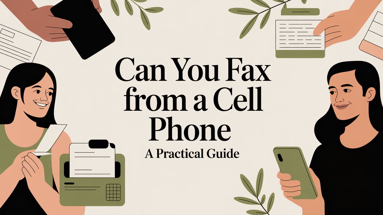 Can You Fax from a Cell Phone A Practical Guide
