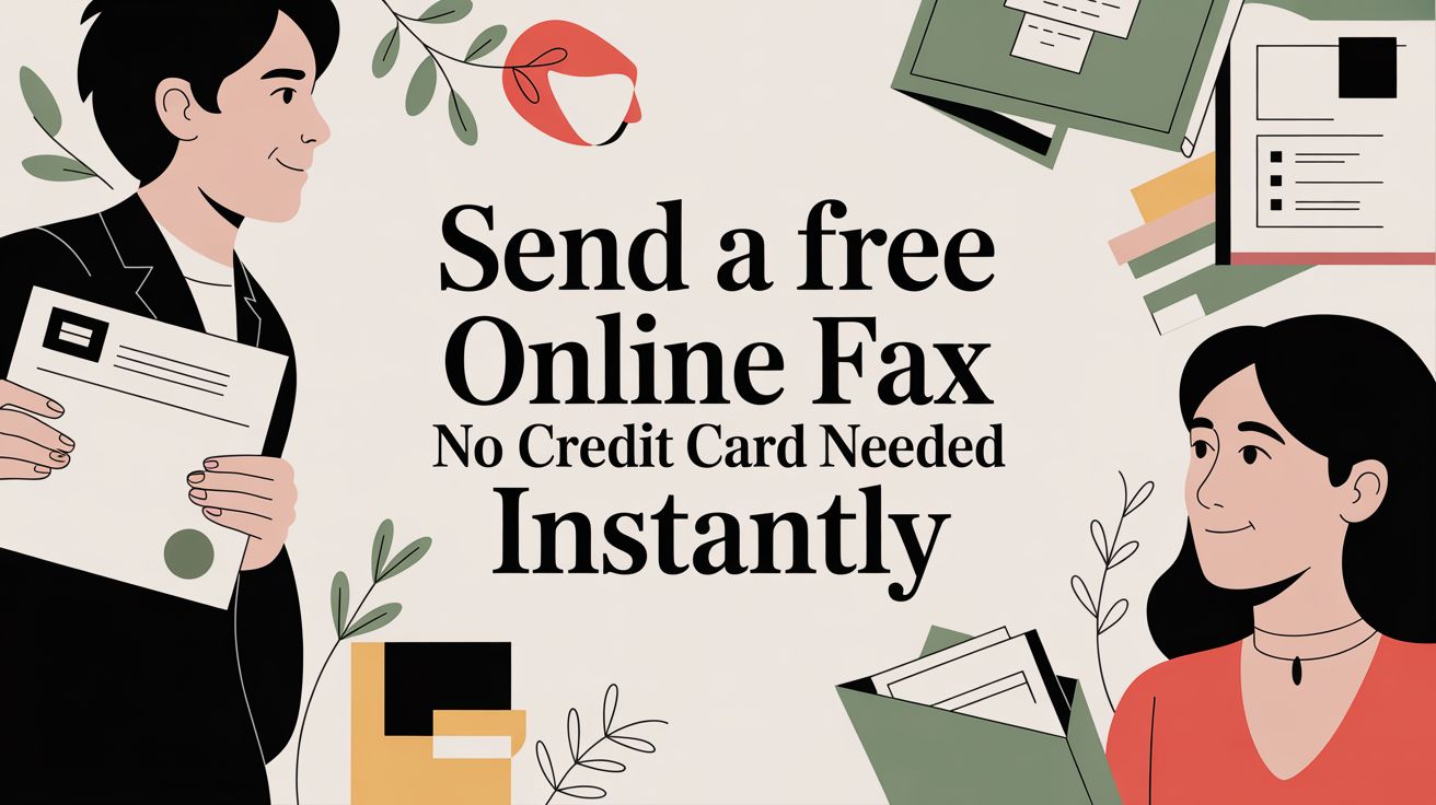Send a Free Online Fax No Credit Card Needed Instantly