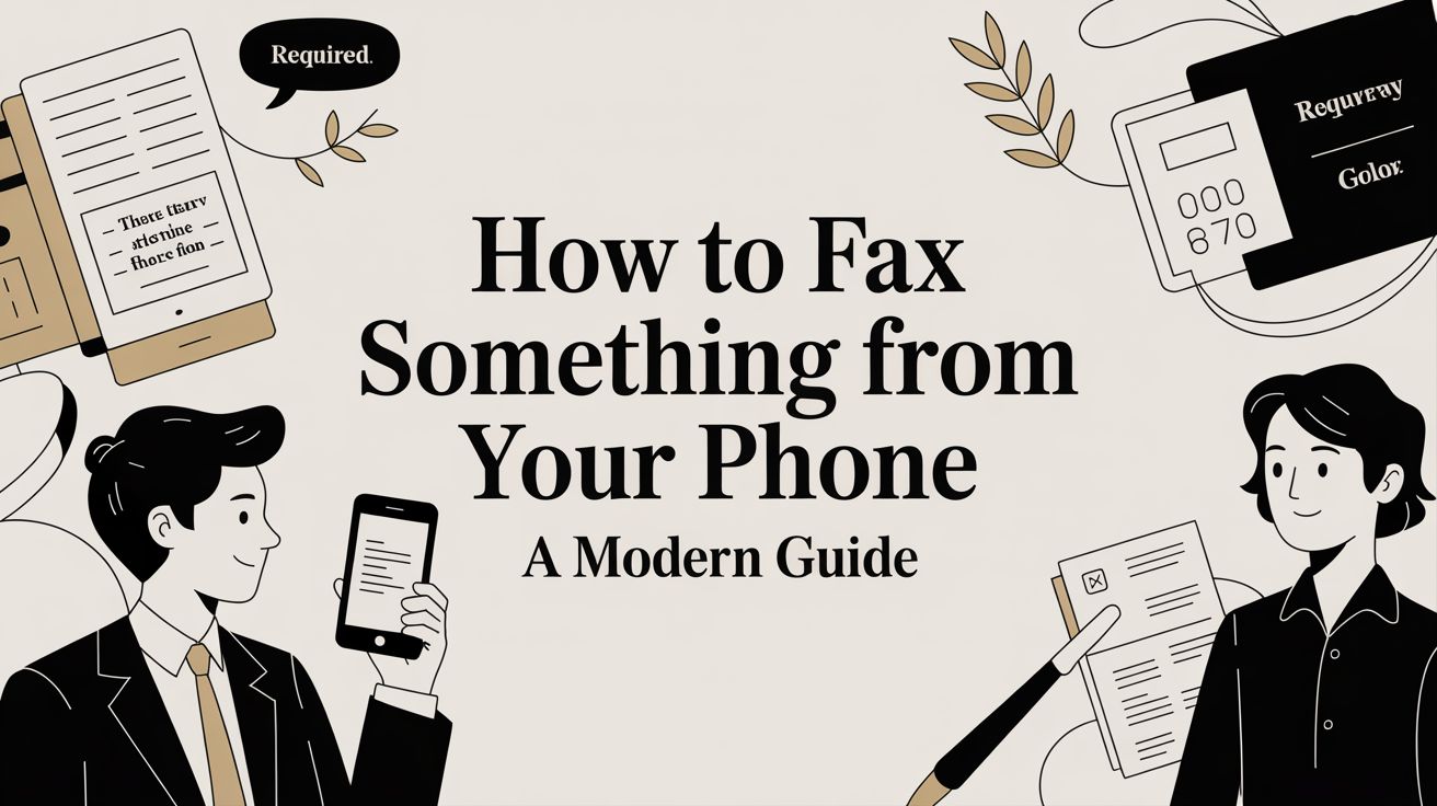 How to Fax Something from Your Phone A Modern Guide