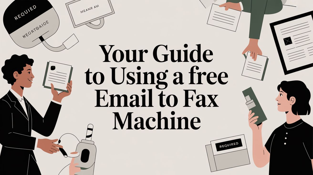 Your Guide to Using a Free Email to Fax Machine