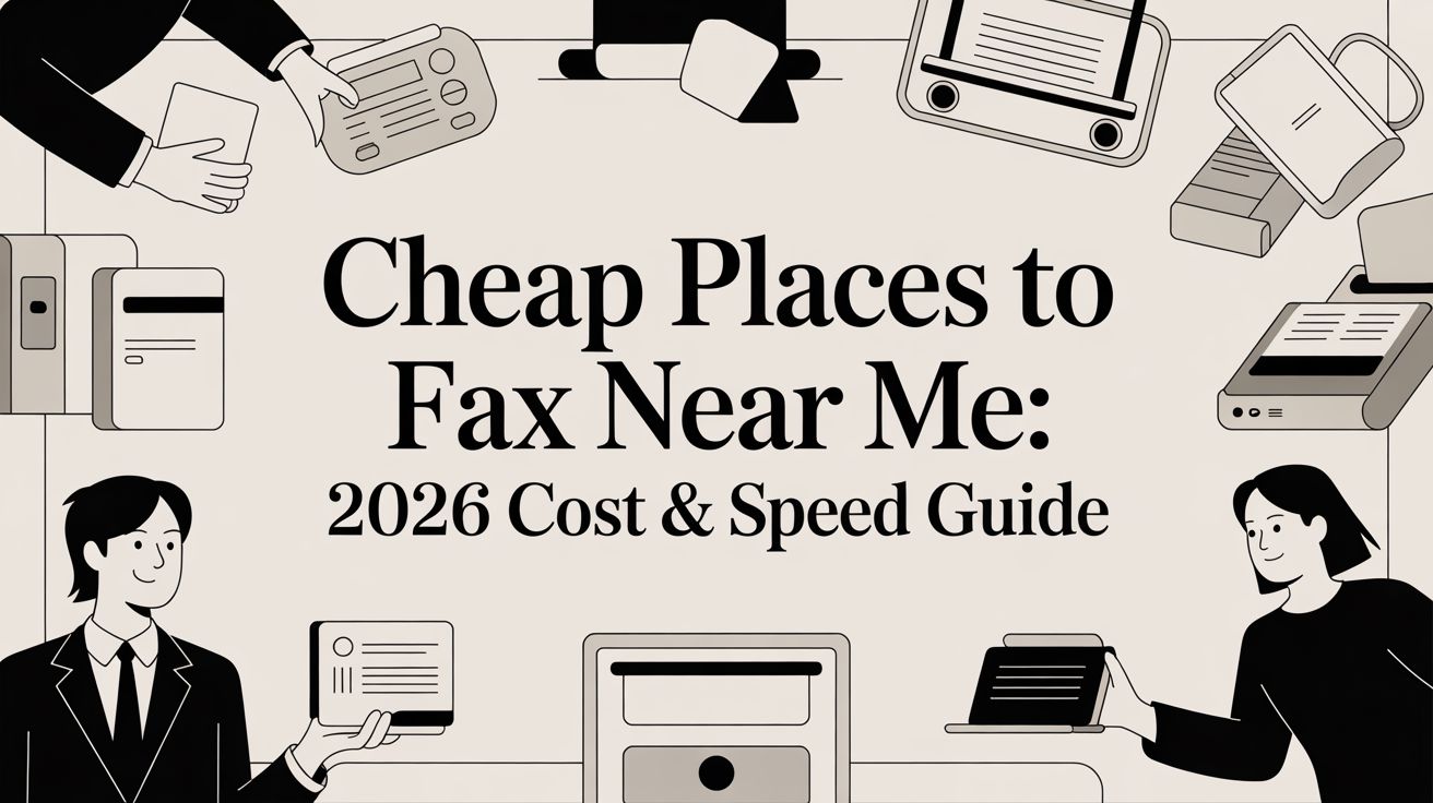 Cheap Places to Fax Near Me: 2026 Cost & Speed Guide