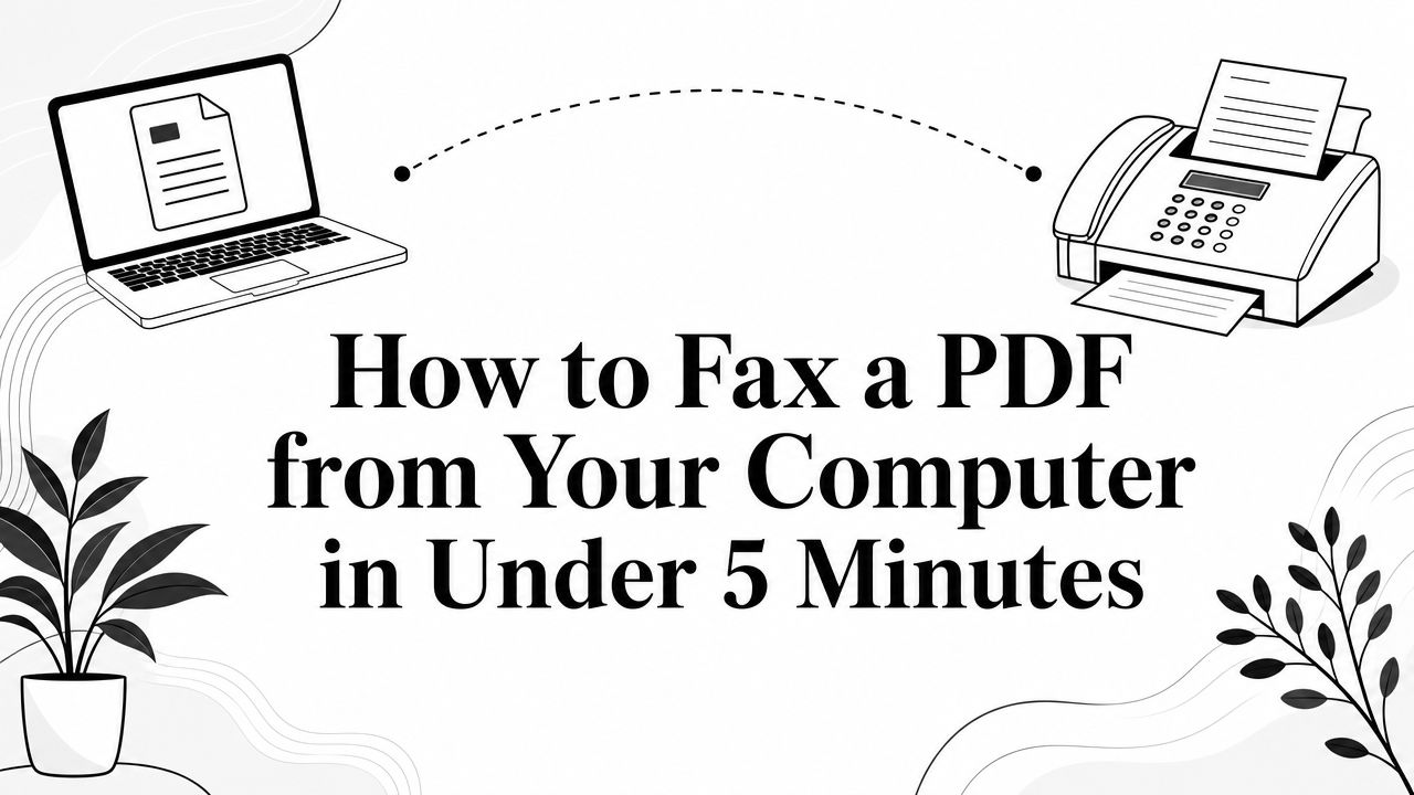 How to Fax a PDF from Your Computer in Under 5 Minutes