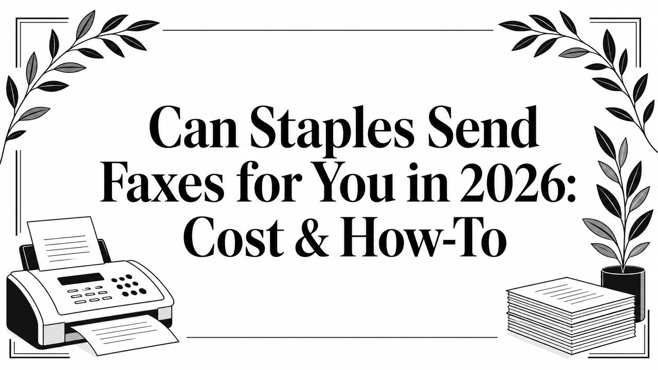 Can Staples Send Faxes for You in 2026: Cost & How-To