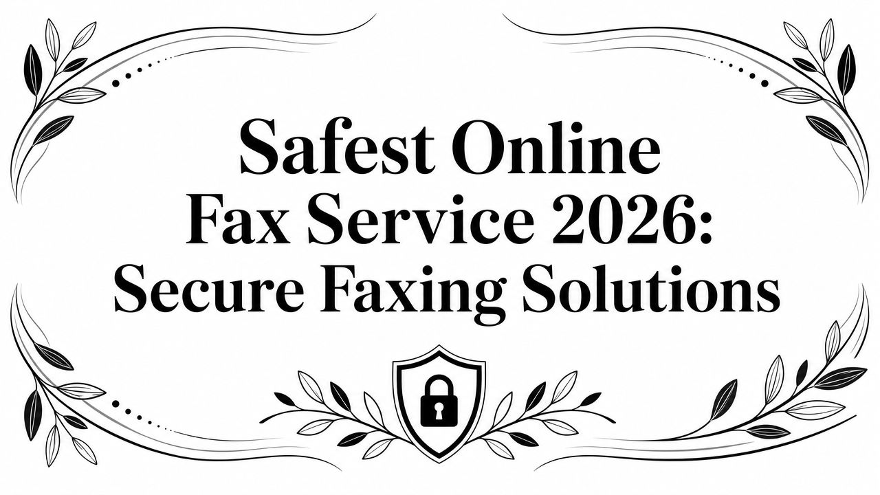 Safest Online Fax Service 2026: Secure Faxing Solutions