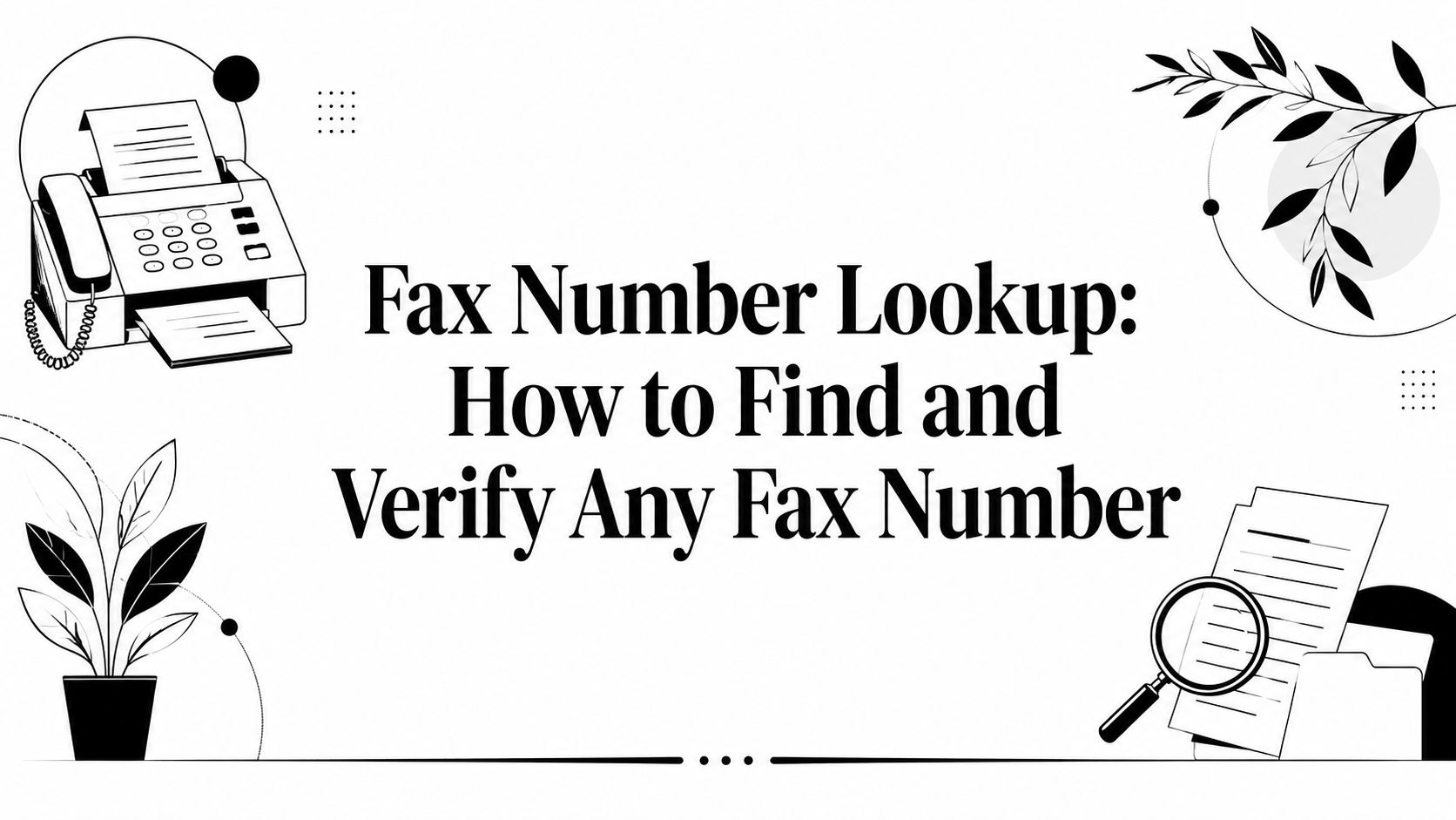 Fax Number Lookup: How to Find and Verify Any Fax Number